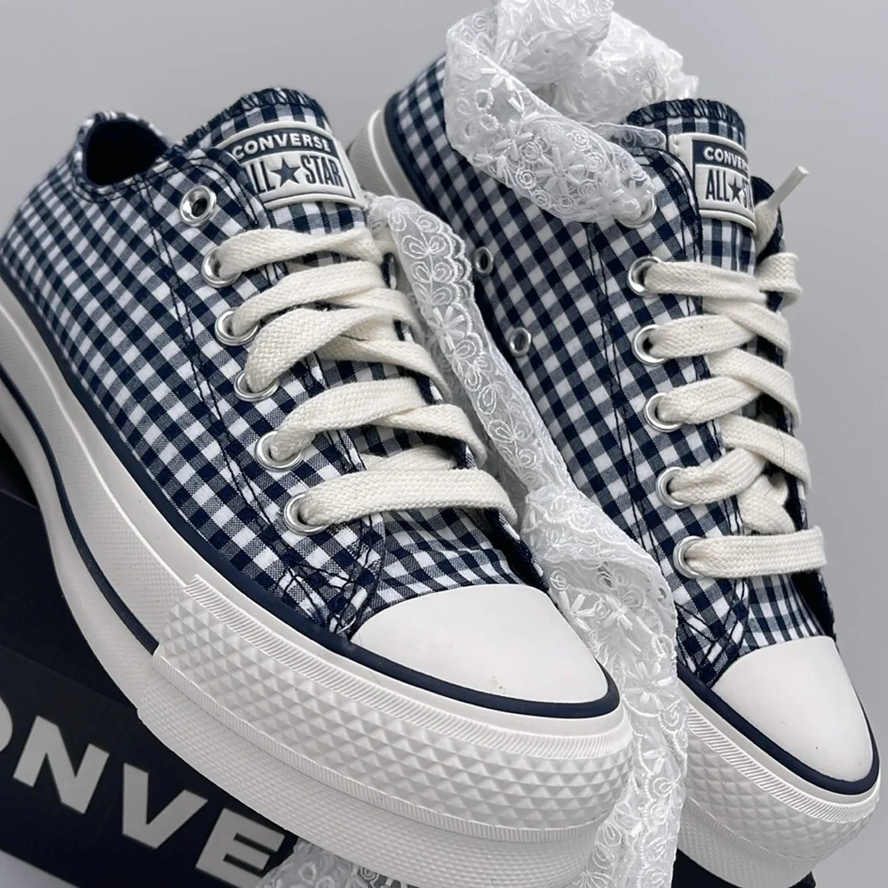 Converse WMNS CTAS Lift OX Sneakers Platform A13664C CTAS LIFT OX OBSIDIAN/WHITE